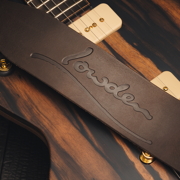Brown Leather Distressed Lowden Guitar Strap