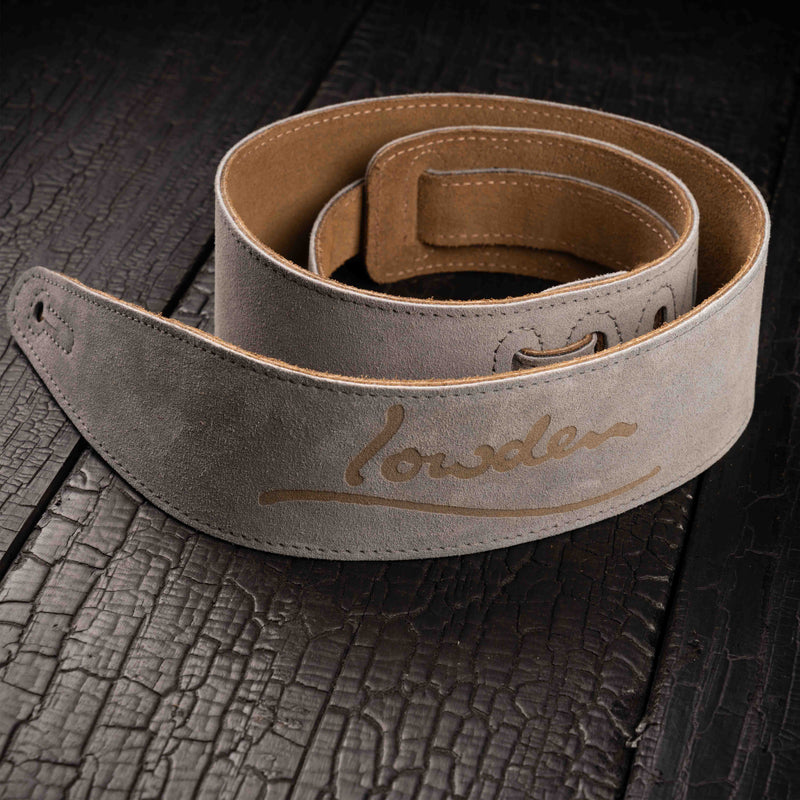 Grey Suede Lowden Guitar Strap