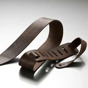 Brown Leather Distressed Lowden Guitar Strap